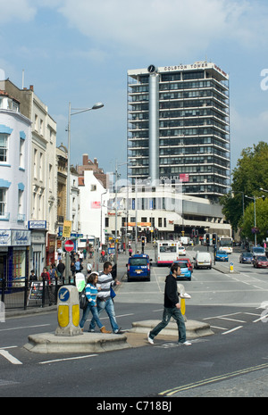 Colston Tower nel centro città di Bristol Foto Stock