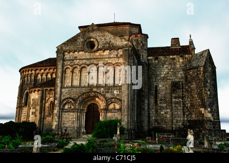 Il Sainte-Radegonde romanica del XII secolo la chiesa, Talmont sur Gironde, Charente-Maritime, Francia Foto Stock
