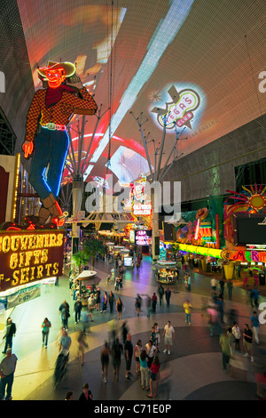 Stati Uniti d'America, Nevada, Las Vegas, Fremont Street Experience in Downtown Las Vegas Foto Stock