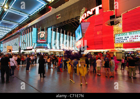 Stati Uniti d'America, Nevada, Las Vegas, Fremont Street Experience in Downtown Las Vegas Foto Stock