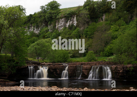 Wain Wath vigore, presso il fiume Swale nel Yorkshire Dales National Park, North Yorkshire, Inghilterra Foto Stock