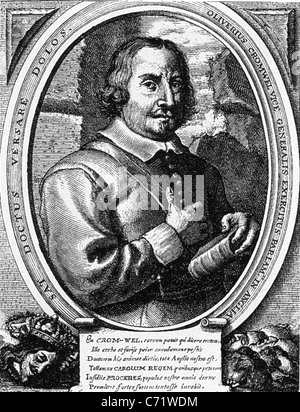 OLIVER Cromwell (1599-1658) inglese politico e leader militare Foto Stock