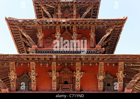 Stile Pagoda tempio in Durbar Square, Patan Nepal Foto Stock