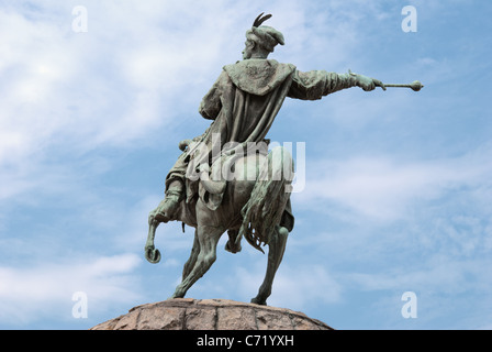 Hetman Bohdan Khmelnytsky monumento a Kiev Foto Stock