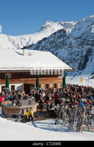 RUD-ALPE rifugio sciistico, Lech am Arlberg, Vorarlberg, Austria Foto Stock