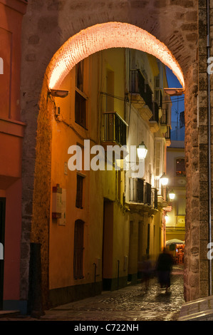 Arco de la Rosa piazza della cattedrale Cadiz Spagna Foto Stock