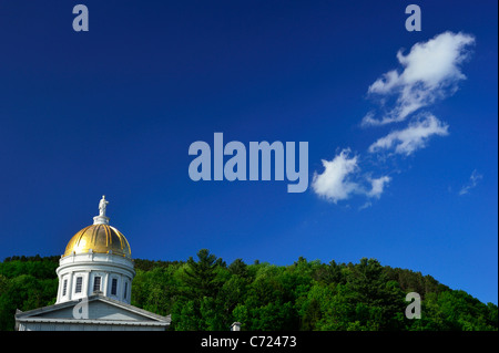 La Casa di Stato (Capitol) del Vermont, Montpelier VT Foto Stock