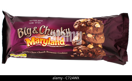 Pacchetto di Maryland choc cookies milk & scuro con data di scadenza al 18 febbraio 2012 Foto Stock