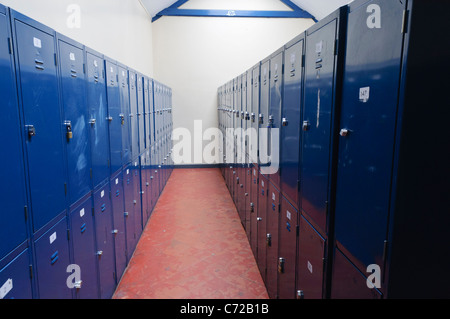 Scuola Locker room Foto Stock