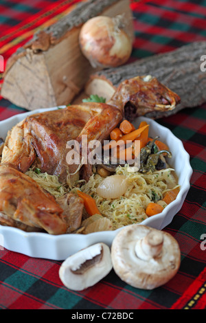 Stufato di coniglio rodopski Foto Stock