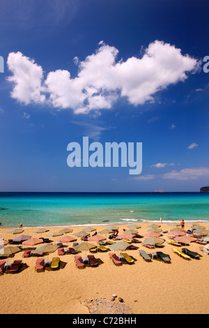 Falassarna (o 'Falasarna') spiaggia a nord-ovest di Creta in Hania prefettura, Grecia Foto Stock