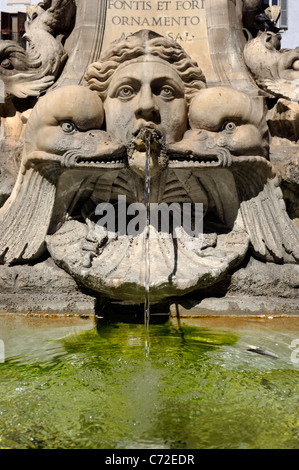 Italia, Roma, Piazza della Rotonda, fontana Foto Stock