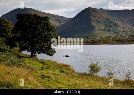 Fratelli con acqua alta Hartsop Dodd in background, vicino Patterdale, Parco Nazionale del Distretto dei Laghi, Cumbria Foto Stock