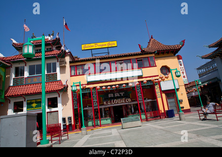 Scene da Chinatown a Los Angeles Foto Stock