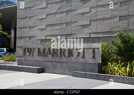 L Hotel Marriott e Ritz Carlton residences nel centro di Los Angeles Foto Stock