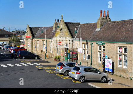 Carnforth La Stazione Ferroviaria e il Centro Visitatori, Warton Road, Carnforth, Lancashire, Inghilterra, Regno Unito, Europa. Foto Stock