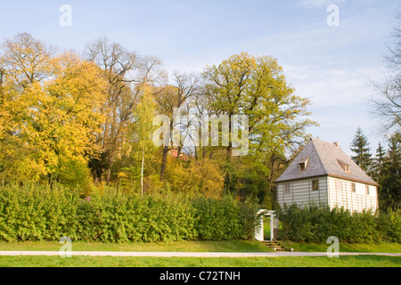 Goethes Garden House in Ilm Park, Weimar, Turingia, Germania, Europa Foto Stock