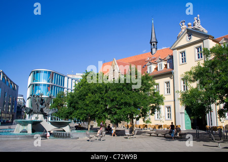 Rabbia square, Erfurt, Turingia, Germania, Europa Foto Stock