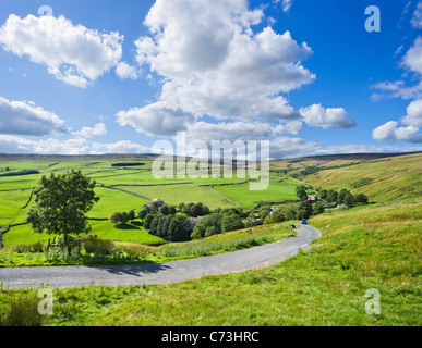 Campagna tra Arncliffe e Malham, Littondale, Yorkshire Dales National Park, England, Regno Unito Foto Stock