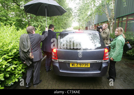 David William Donald Cameron (pronuncia: /ˈkaemᵊrən/; nato il 9 ottobre 1966) il Primo Ministro del Regno Unito Foto Stock