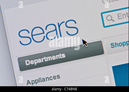 Chiusura del Sears logo come visto sul suo sito web. (Solo uso editoriale: -print, TV, e-book e Redazione sito web). Foto Stock