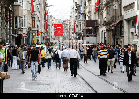 Per le strade di Istanbul Foto Stock