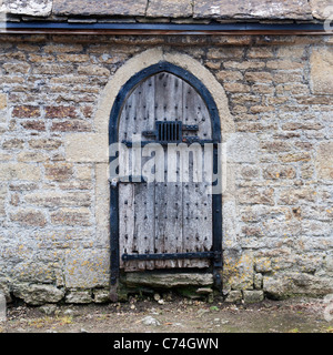 Il vecchio villaggio di lock up carcere a Mells Foto Stock