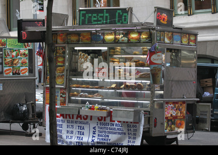 Carrello alimentare nella città di New York Foto Stock