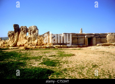 Agar Qm, tempio del neolitico, Malta Foto Stock