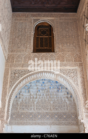 Comares Hall, l'Alhambra di Granada, Spagna Foto Stock