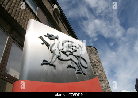 Welsh Assembly Government Office building a Caernarfon galles gran bretagna regno unito Foto Stock