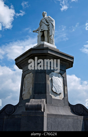 Tenby , statua del Principe Alberto, Queen Victoria's consorte, Pembrokeshire, South Wales, Regno Unito. Foto Stock