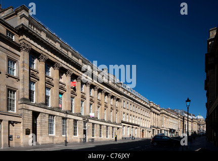 La straordinaria architettura di Grey Street, Newcastle upon Tyne Foto Stock