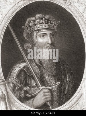 Edward III, 1312 - 1377. Re d'Inghilterra. Foto Stock
