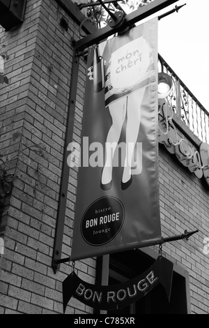 Bon Rouge ristorante downtown Victoria BC Canada Foto Stock