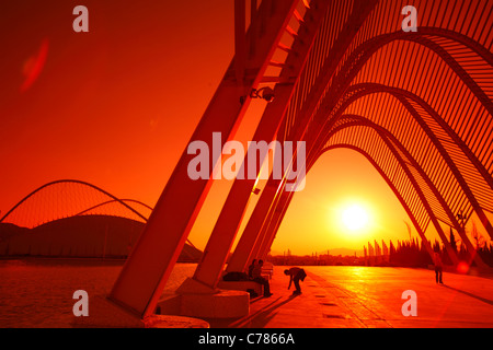 Olympic Sport Complex di Calatrava, Atene, Grecia Foto Stock