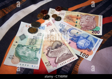 South African valuta. Foto Stock