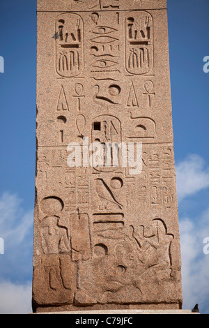 Obelisco in Piazza del Popolo a Roma, Italia, Europa Foto Stock