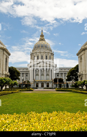 San Francisco City Hall nel Centro Civico Foto Stock