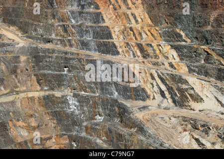 Lato del Homestake miniera a cielo aperto in piombo, Dakota del Sud Foto Stock