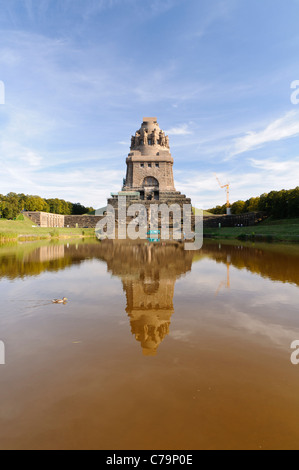 Monumento alla battaglia delle nazioni, Leipzig, in Sassonia, Germania, Europa Foto Stock