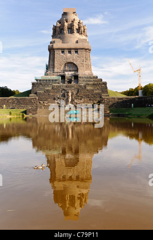 Monumento alla battaglia delle nazioni, Leipzig, in Sassonia, Germania, Europa Foto Stock