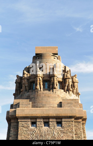 Monumento alla battaglia delle nazioni, Leipzig, in Sassonia, Germania, Europa Foto Stock