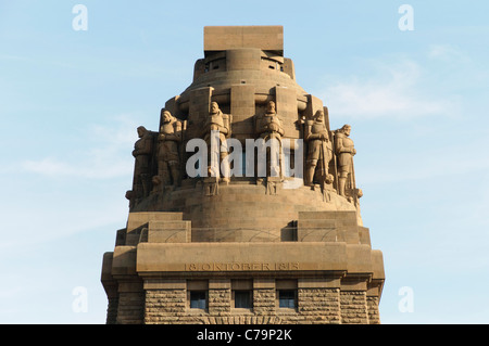 Monumento alla battaglia delle nazioni, Leipzig, in Sassonia, Germania, Europa Foto Stock