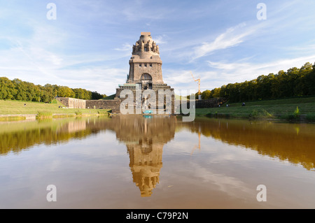 Monumento alla battaglia delle nazioni, Leipzig, in Sassonia, Germania, Europa Foto Stock