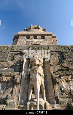 Monumento alla battaglia delle nazioni, Leipzig, in Sassonia, Germania, Europa Foto Stock