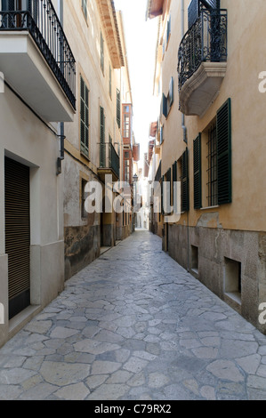 Vicolo del centro storico della città di Palma di Maiorca, Maiorca, isole Baleari, Spagna, Europa Foto Stock