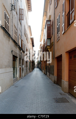 Vicolo del centro storico della città di Palma di Maiorca, Maiorca, isole Baleari, Spagna, Europa Foto Stock