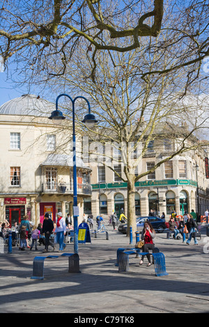 Kingsmead Square, bagno, Somerset, Inghilterra, Regno Unito Foto Stock