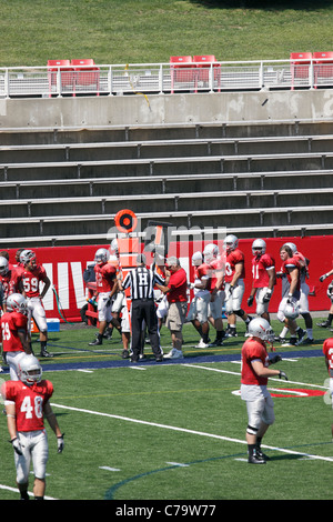 Pratica di gioco del calcio Stony Brook Long Island NY Foto Stock